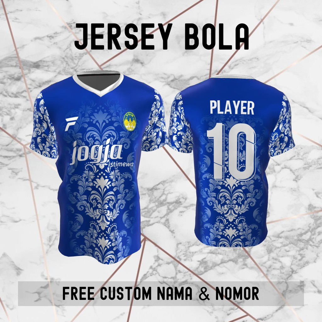 Jersey Batik PSIM Jogja Klub Bola Baju Kaos Custom Nama dan Nomor Punggung - 749 Jersey Club