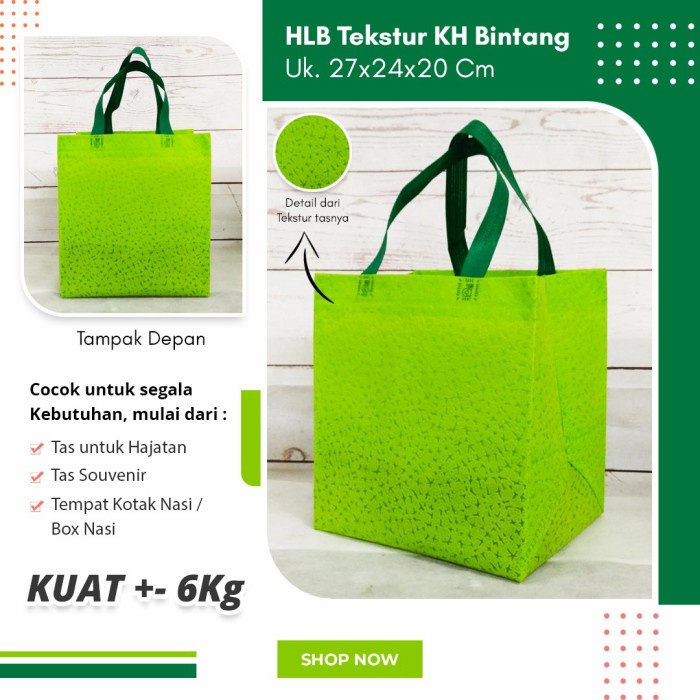

NEW Box bag embos 27x24x20 / tas berkat / tas syukuran / tad kotak nasi - KH Bintang