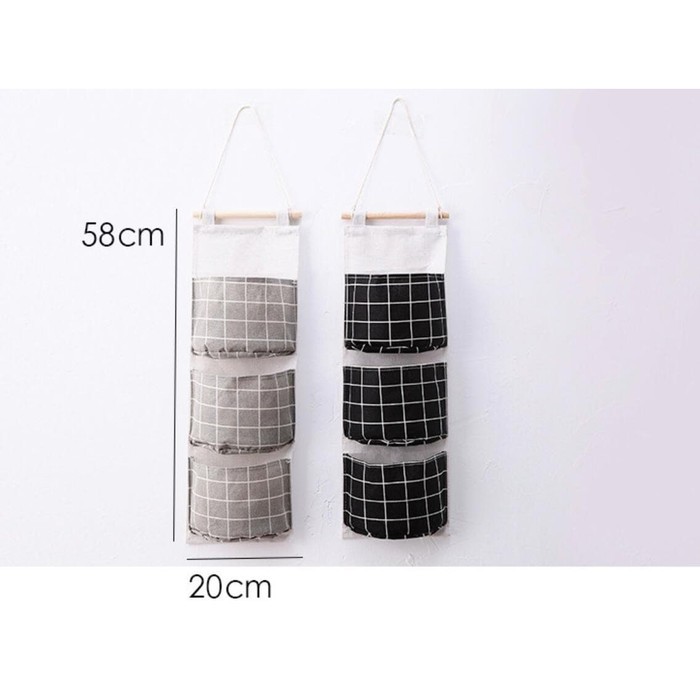 Wall Bag Organizer / Tas Gantungan Storage 3 Susun