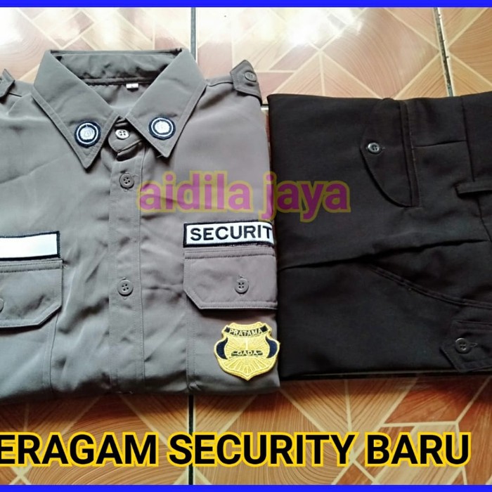 Seragam Satpam seragam pdh satpam security baru model coklat polisi