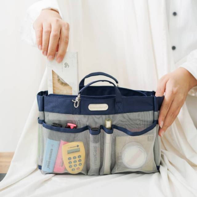 D'renbellony Bag Organizer MESH  / Tas Organizer / Tas Wanita / Organizer Bag / Tas Fashion