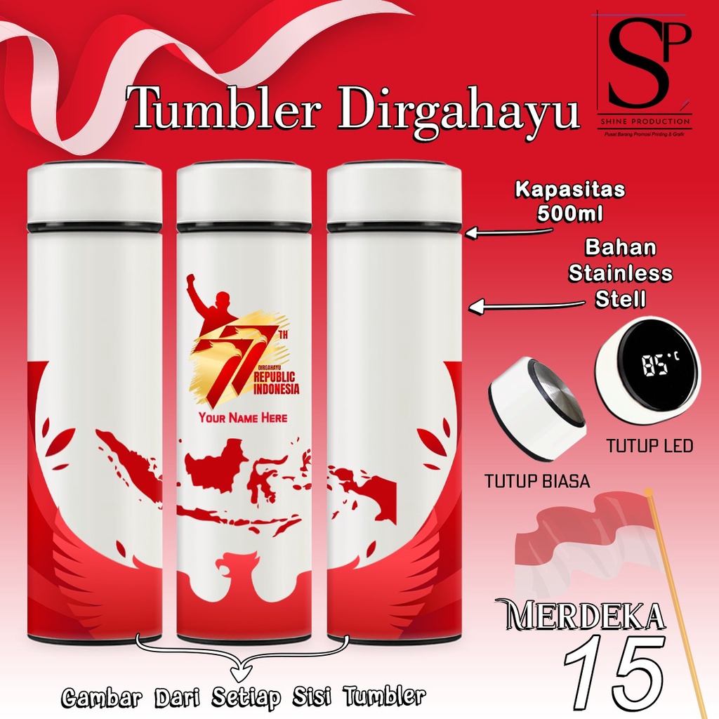 Tumbler Kemerdekaan Botol Minum 17an dirgahayu