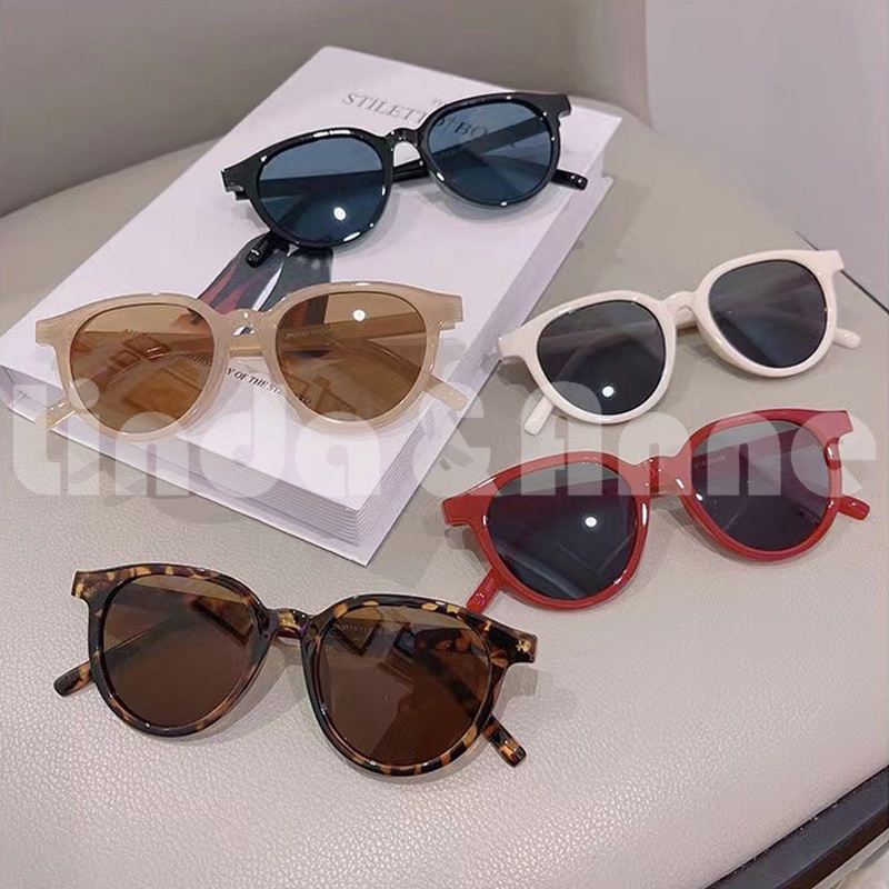 Korean INS Hot Fashion Bulat Mata Kucing Kacamata Hitam Wanita - Sunglasses Korean Fashion