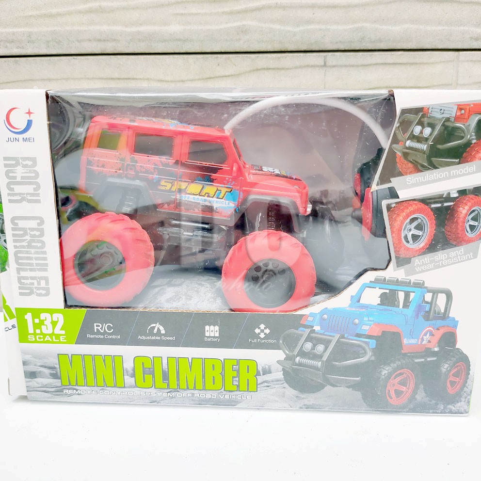 Rock Crawler Mini Climber RC Mainan Mobil Jeep Off Road Remote Captain America