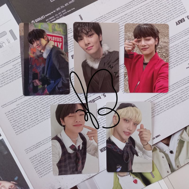 photocard stray kids set E - felix i.n christmas evel noeasy oddinary pob aladin