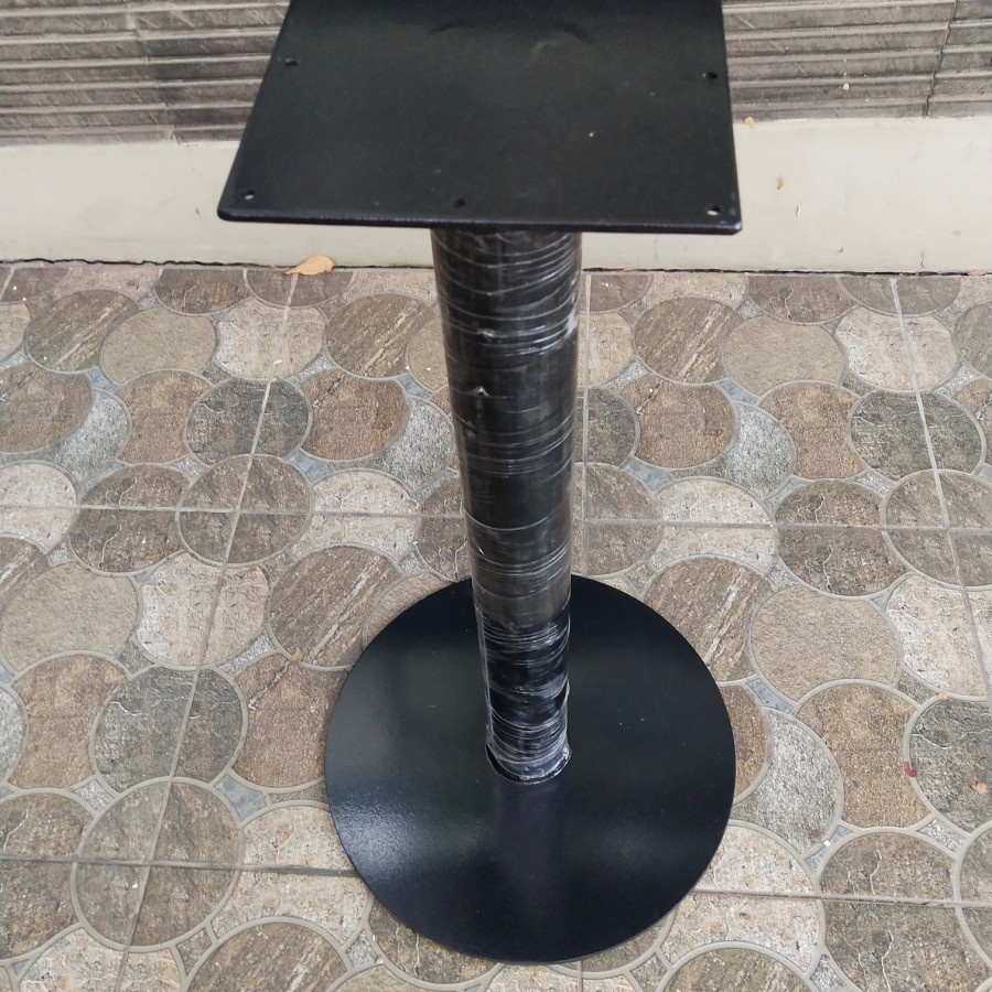 KAKI MEJA / KAKI MEJA CAFE,  TIANG 1 PLAT BULAT BESI