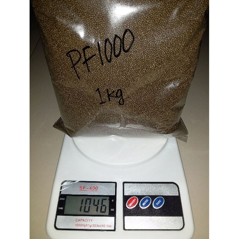 PF 1000/ PF 800 / PF 500 repack 1kg/pelet pf 500 pf800 pf 1000 ms prima feed pakan ikan 1000gram