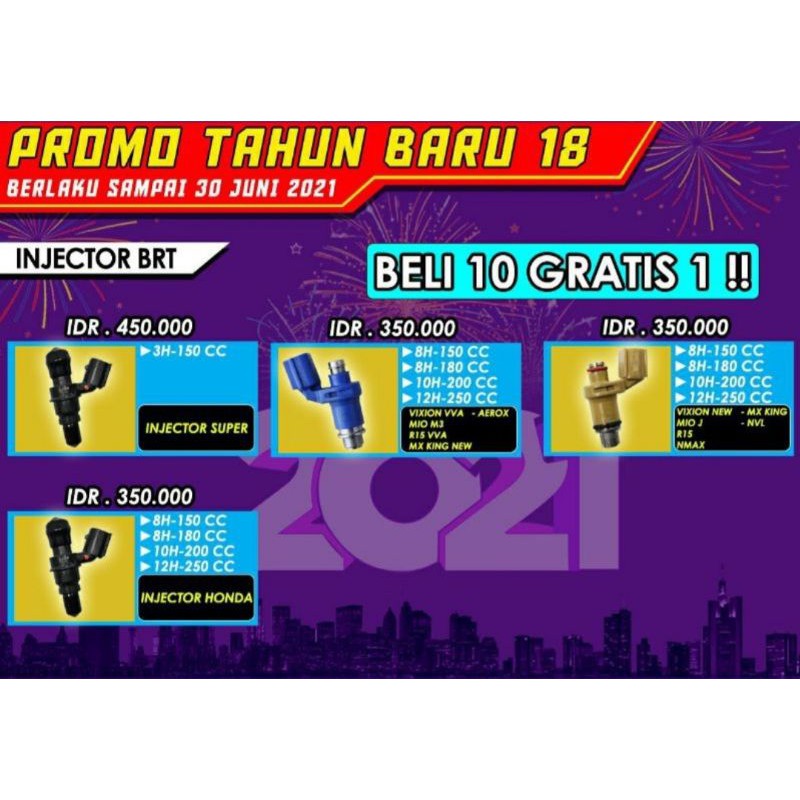 injektor brt hole 8 & 10