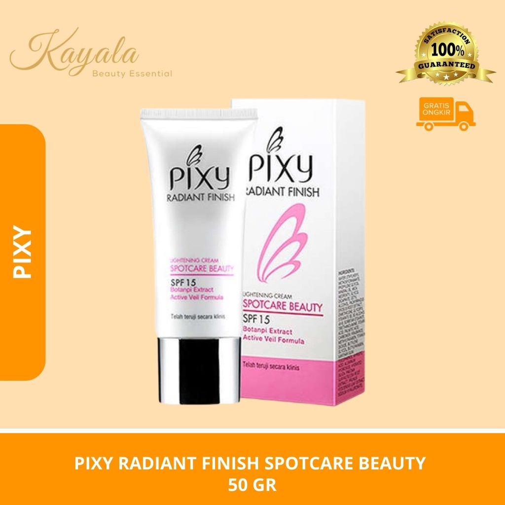 PIXY RADIANT FINISH SPOTCARE BEAUTY 50 GR - pelembab wajah pixy