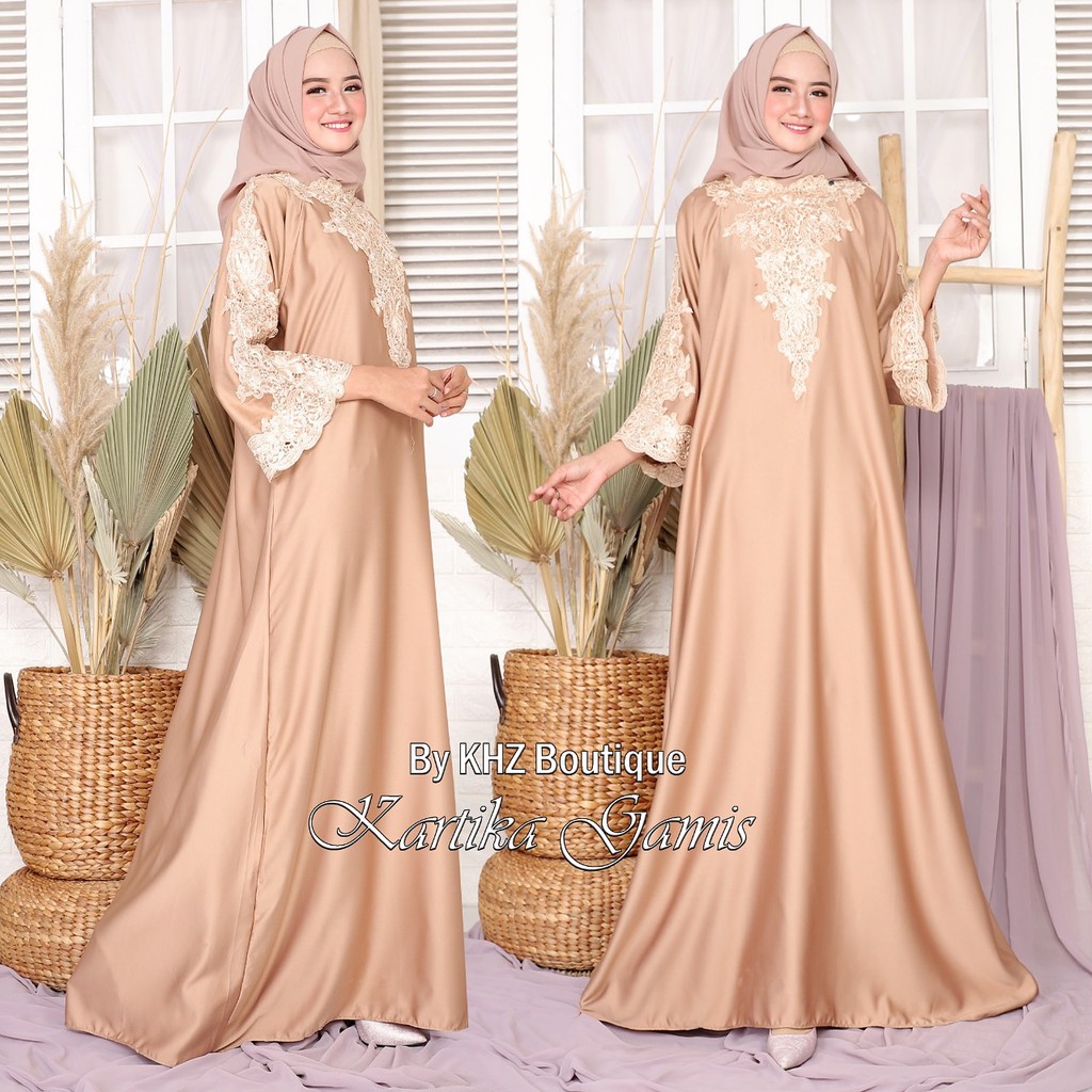  kaftan  olla ramlan bahan satin terbaru kaftan  wanita 