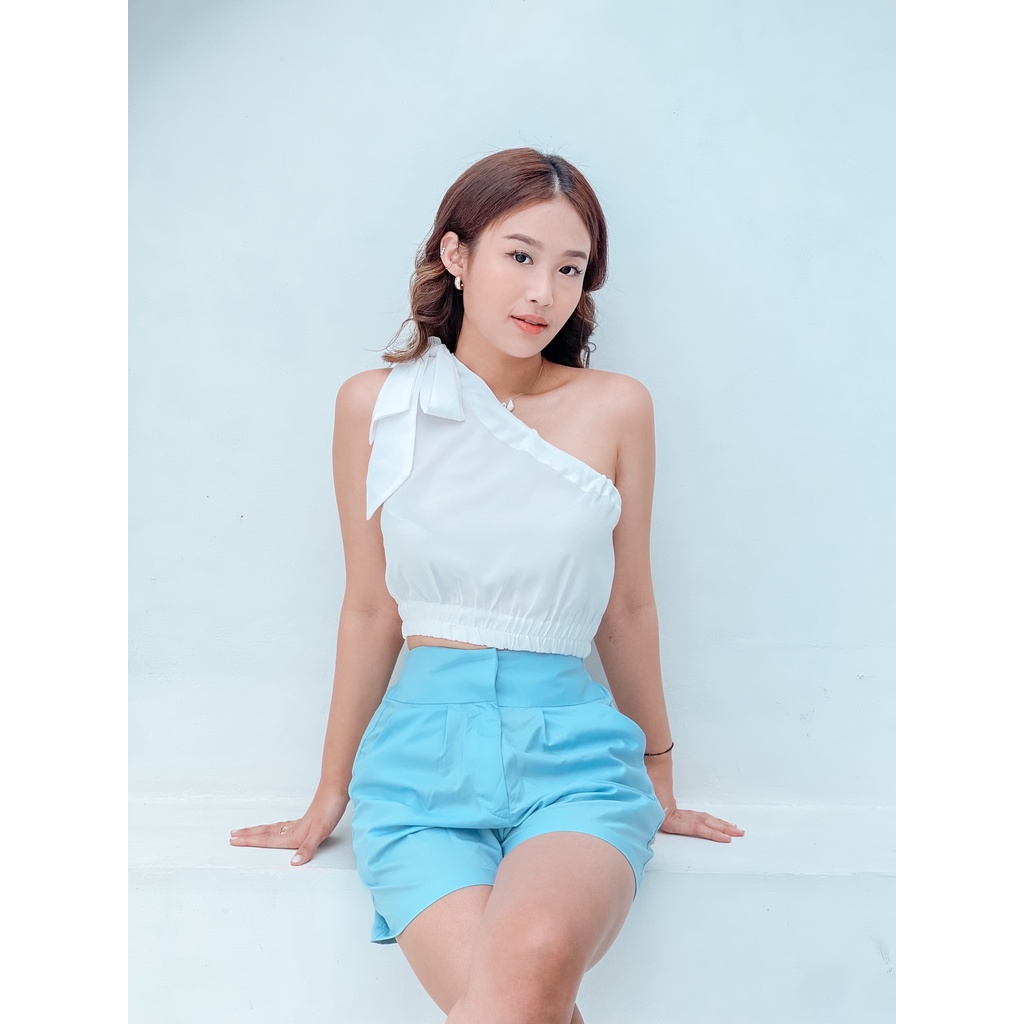 JISOO TOP - baju bali / crop top / tanktop one shoulder / tanktop bali