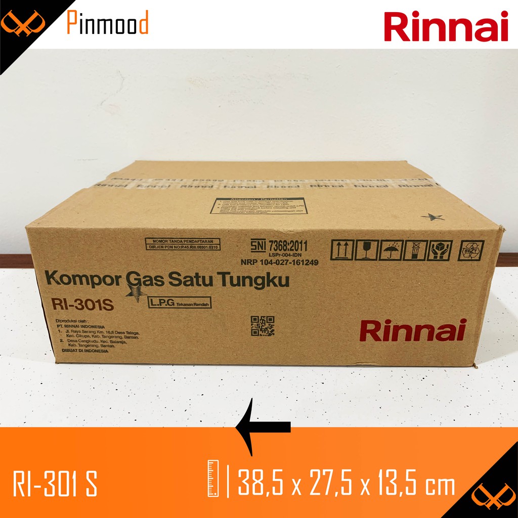 RINNAI KOMPOR GAS RI-301 S 1 TUNGKU MURAH