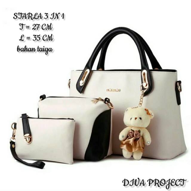 Fashion starla 3in1 handbag wanita tas murah