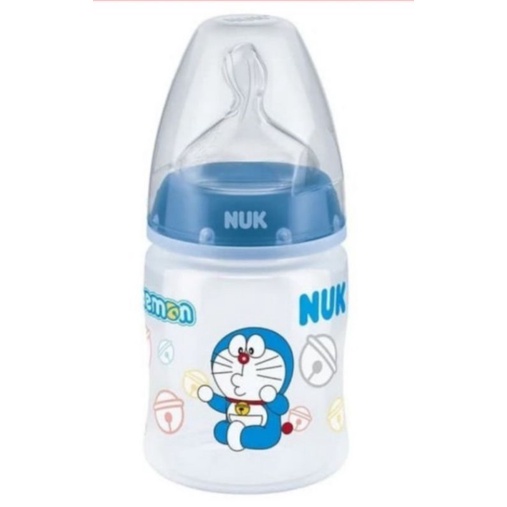 Made In Germany - NUK Botol Susu Wide Neck Anti Colic Air System / Botol Susu dengan Handle NUK Doraemon Learner Training Spout Sippy
