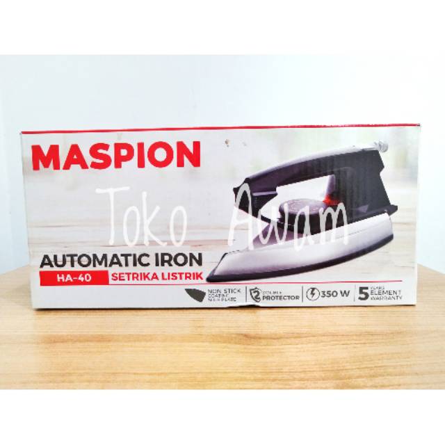 SETRIKA MASPION HA 40 / GOSOKAN MASPION HA 40