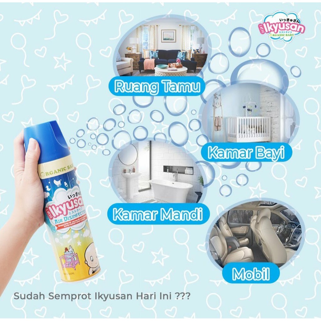 Ikyusan Air Disinfectant 360ml&amp;100ml 461022 (khusus jabodetabek&amp;Pulau Jawa)