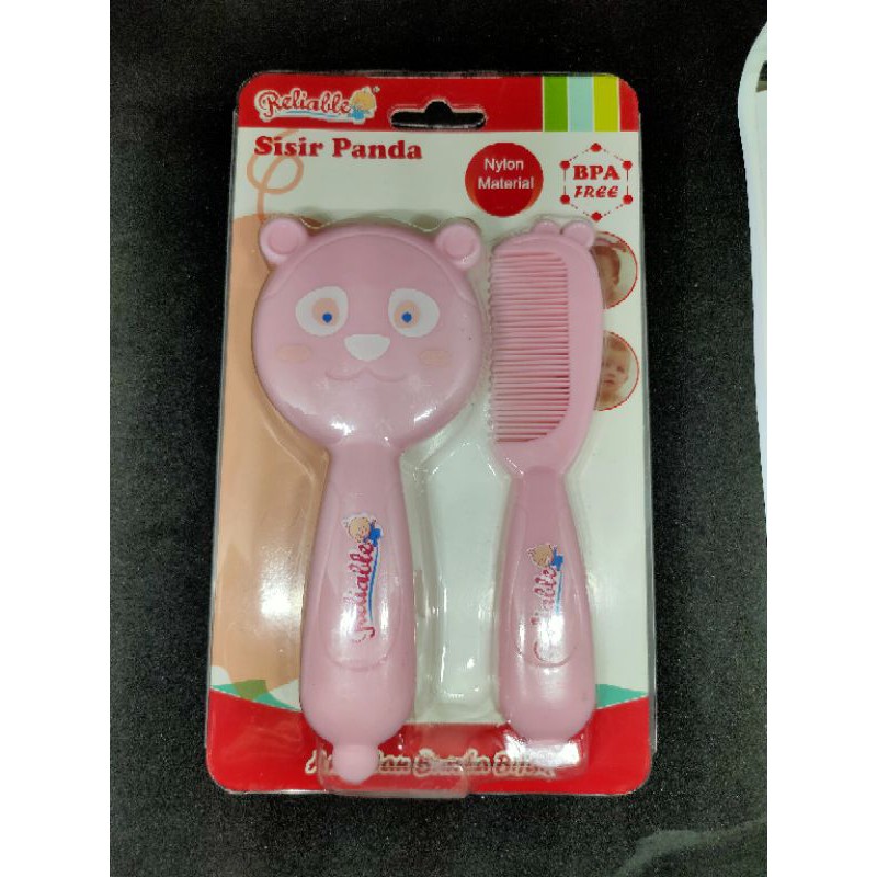 Sisir Bayi Reliable Sisir Panda / Bursh And Comb Reliable Panda Series