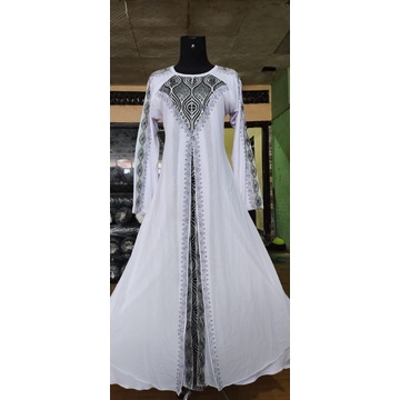 COD ABAYA  PUTIH  TURKI // ABAYA DUBAI. MODEL TERBARU.