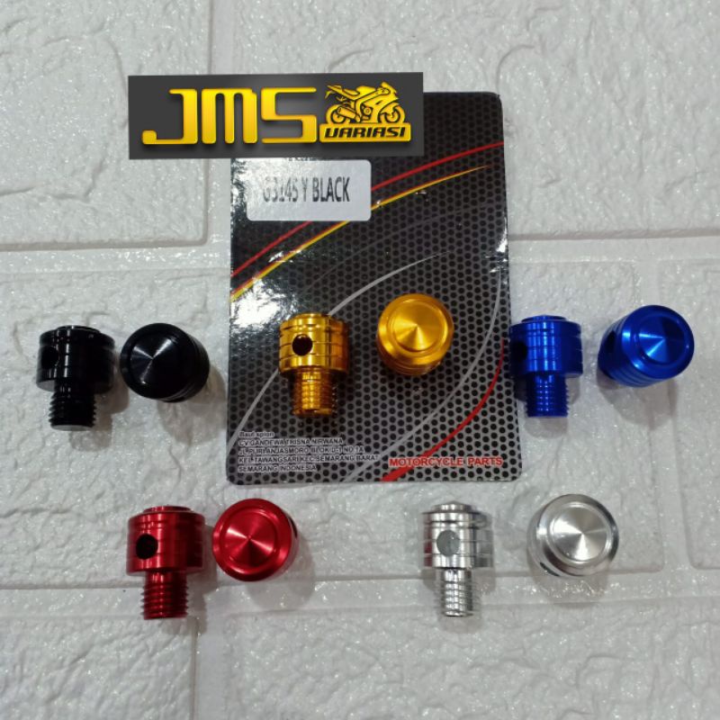 baut tutup lobang spion cnc Honda Yamaha Mio beat Vario nmax aerox pcx Vixion r15 cb CBR fi MX Sonic