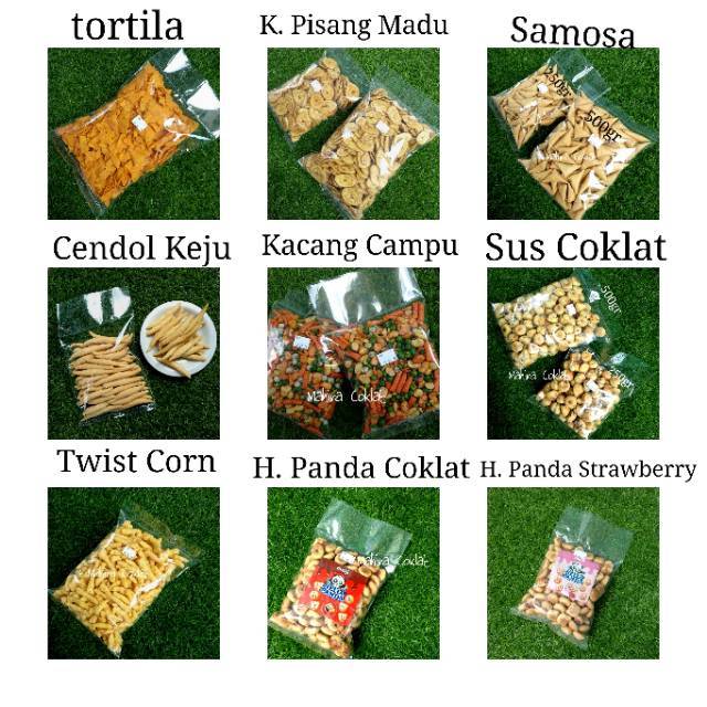 

Aneka snack kemasan 250gr