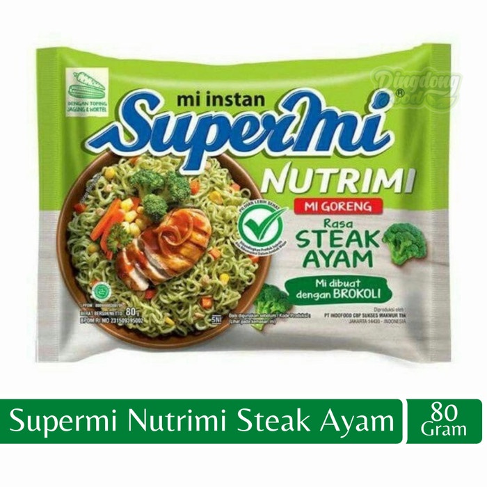 Supermi Nutrimi Mi Goreng Rasa Steak Ayam