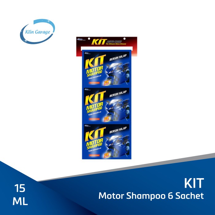 Kit Motor Shampoo 15 ML x 6 Sachet | Sabun Pembersih Kendaraan Saset