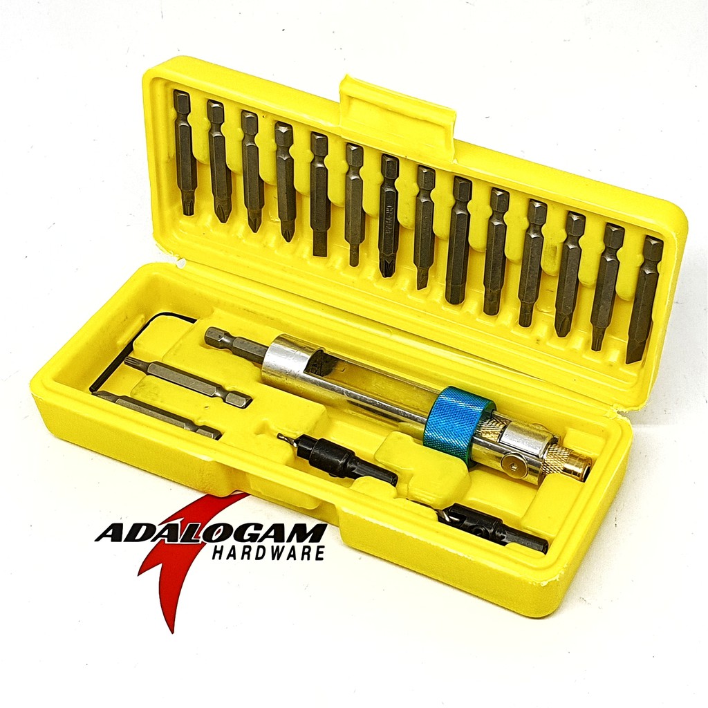 Mata Bor dan Obeng 2 in 1 Bolak Balik - Drill and Screwdriver 20 pcs