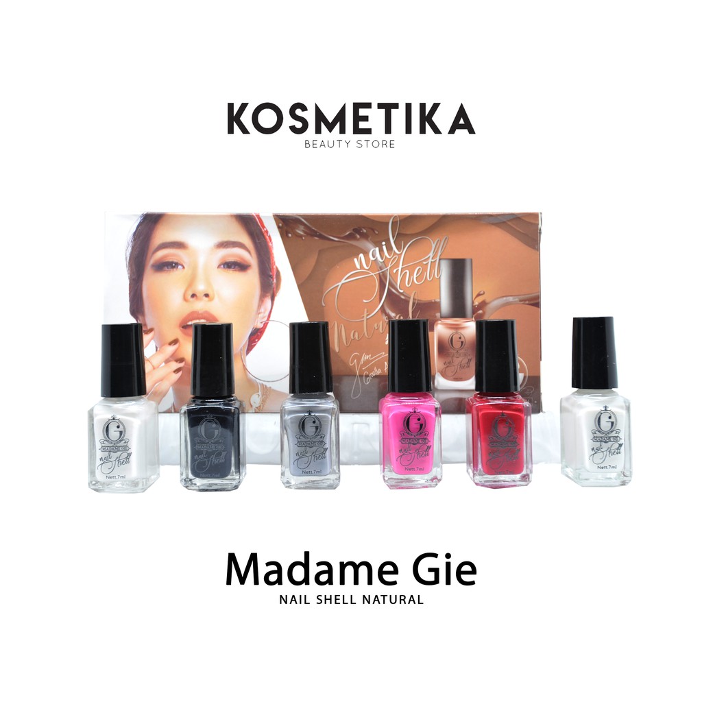 Madame Gie Nail Shell (1 Set 6 Pcs) - Natural