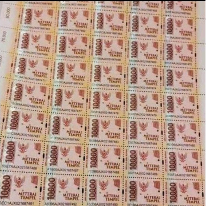 

MATERAI 10000 ASLI NEW. MELAYANI PARTAI DAN ECER