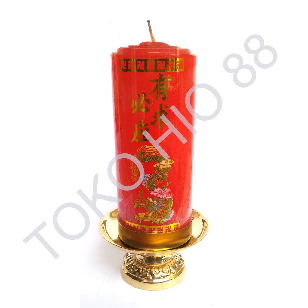 Tempat Lilin Tancapan Kaki Candle Holder Kuningan TL98 Harga Sepasang Bagus