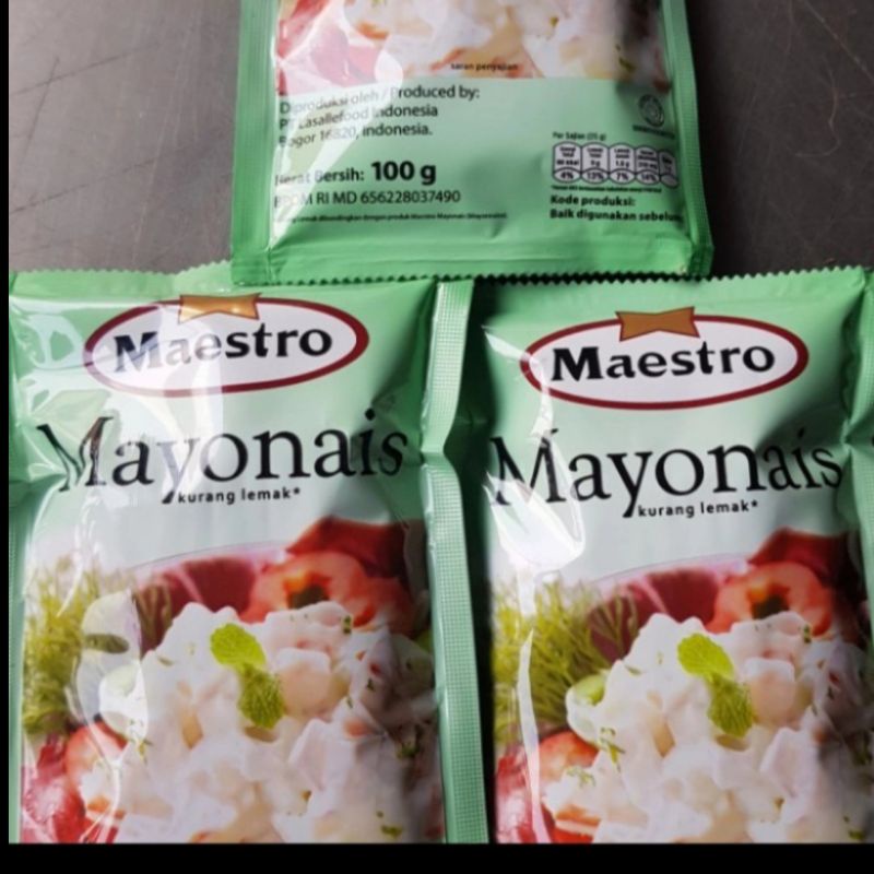 

Mayonaise Maestro 100gram rendah lemak