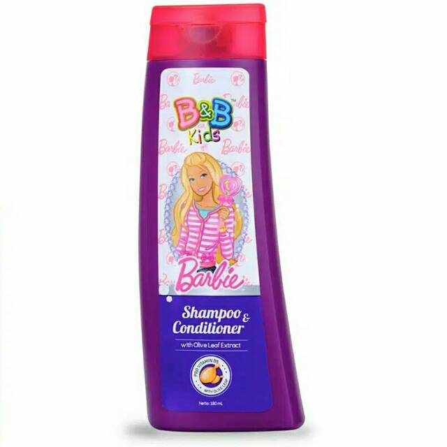 B&B Kids Shampoo & Conditioner Barbie Olive Oil Extract 180ml