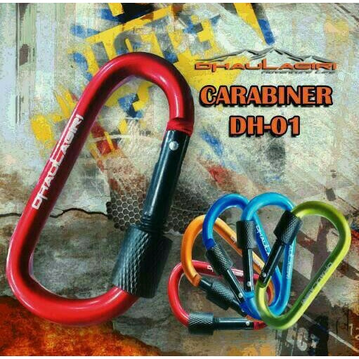 Carabiner DH-01 Dhaulagiri Gantungan Kunci Aksesoris Camping Outdoor