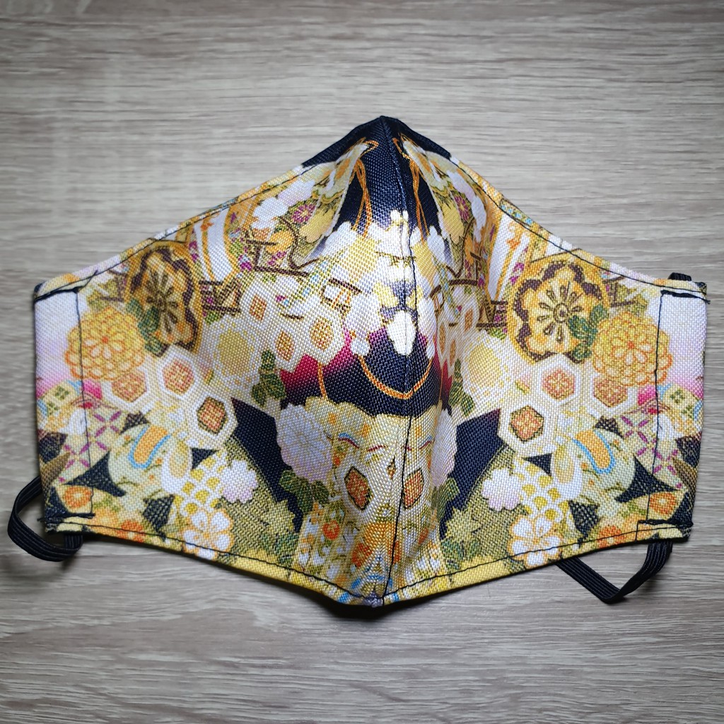 Masker Kain Printing Tematik Seri Tradisional Jepang Japanese Headloop Hijab Jilbab Friendly TJ05