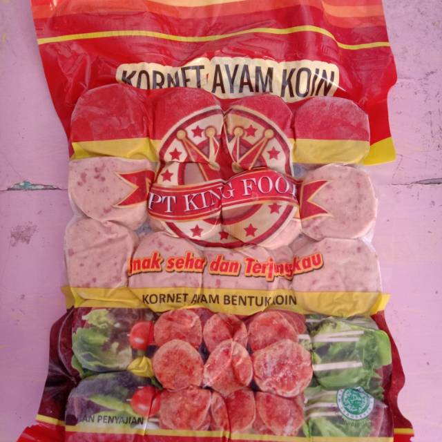 

Kornet ayam koin king food 450g