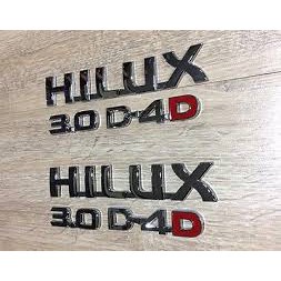 Stiker Emblem Logo TOYOTA hilux D4D VVTI Untuk Mobil