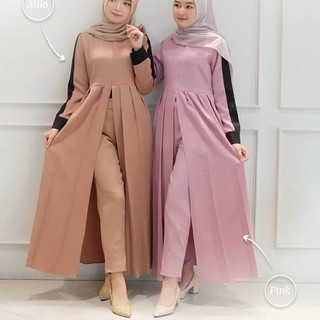 Barang Asli  Anha Set Setelan Outfit Muslim  Stelan Baju  