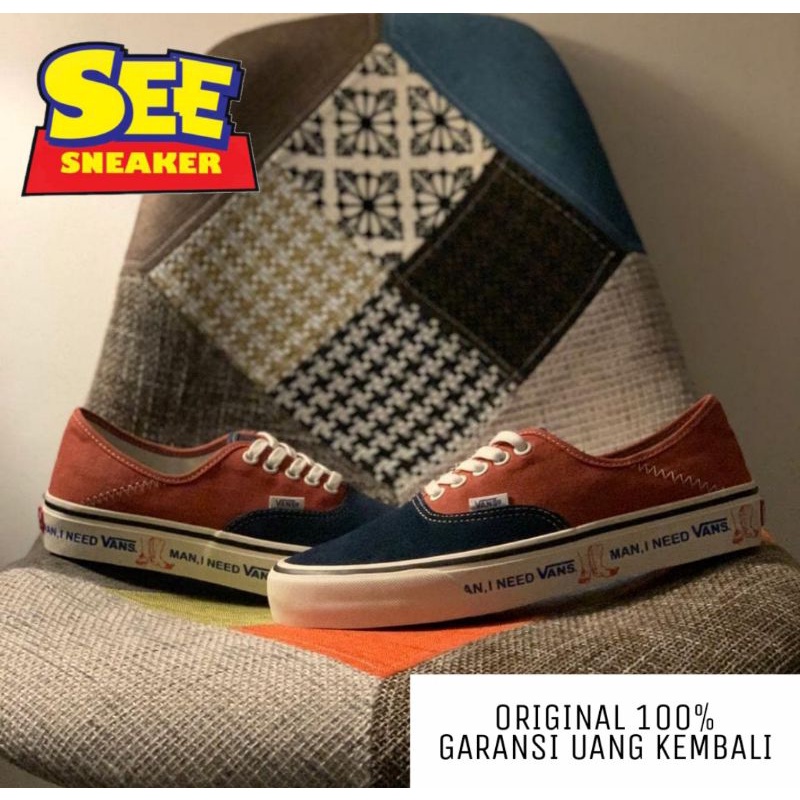 Vans Authentic SF Two Tone DressBlue BurntBrick