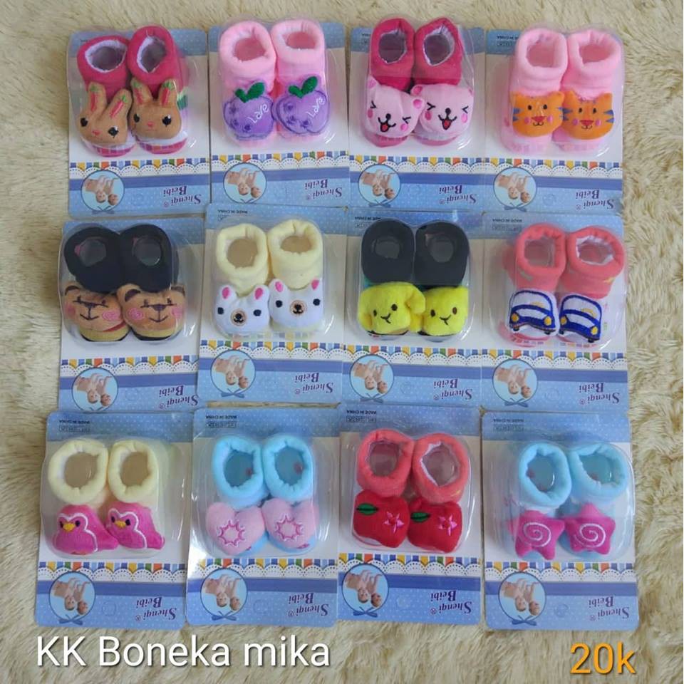 Kaos Kaki Boneka Bayi MIKA 0-12 Bulan