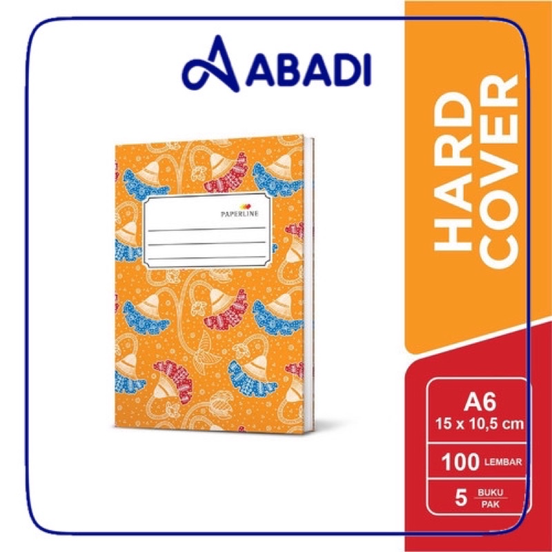 

Buku Hardcover Oktavo/A6 isi 100 paperline (1pak/5buku)