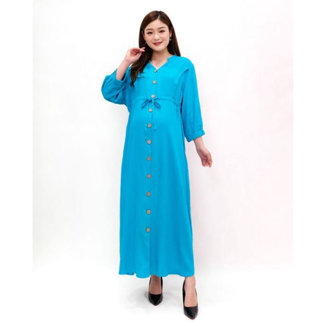 daster hamil dan menyusui rayon - dress hamil jumbo - baju bumil