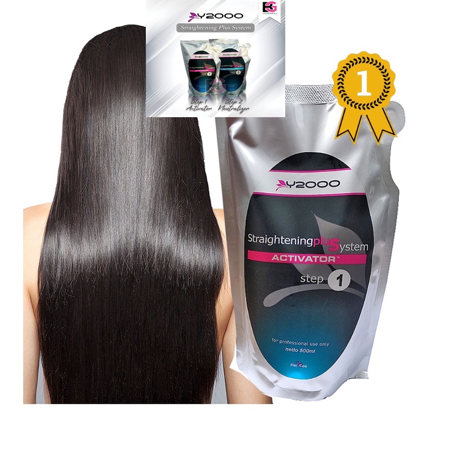 CS1- Y2000 Smoothing Straightening Pelurus Rambut Step 1 dan 2 - 500 ml