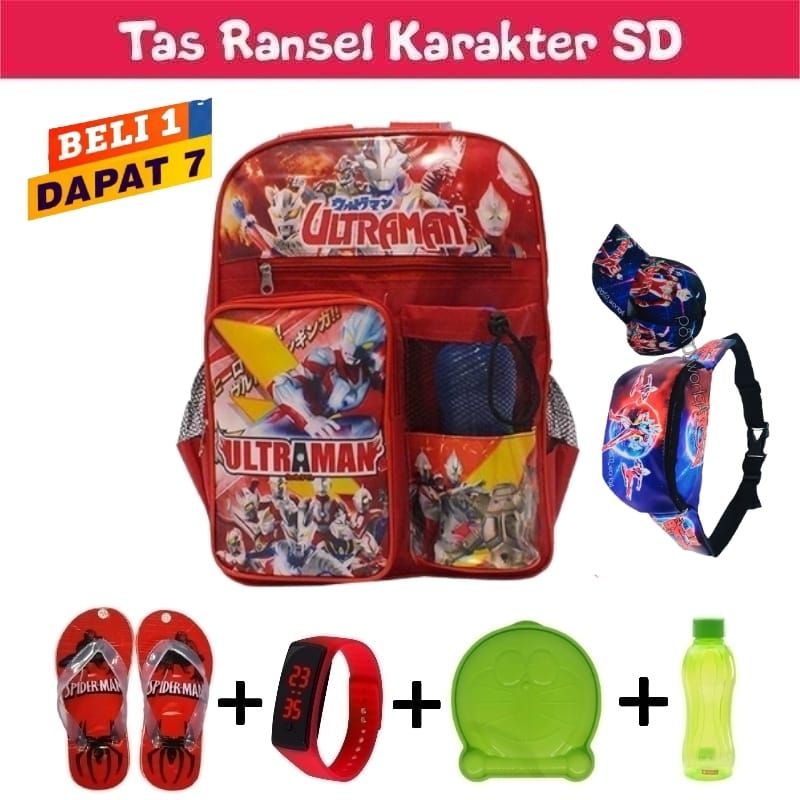 Tas Ransel anak laki laki tas sekolah anak sd karakter superhero ultraman