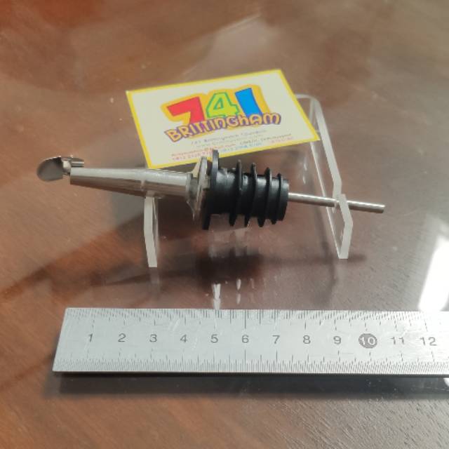 Pourer Stainless Steel/ Stainless Pourer Wine Pourer Bartender/ Tutup Botol Sirup Minyak Cuka Liquor