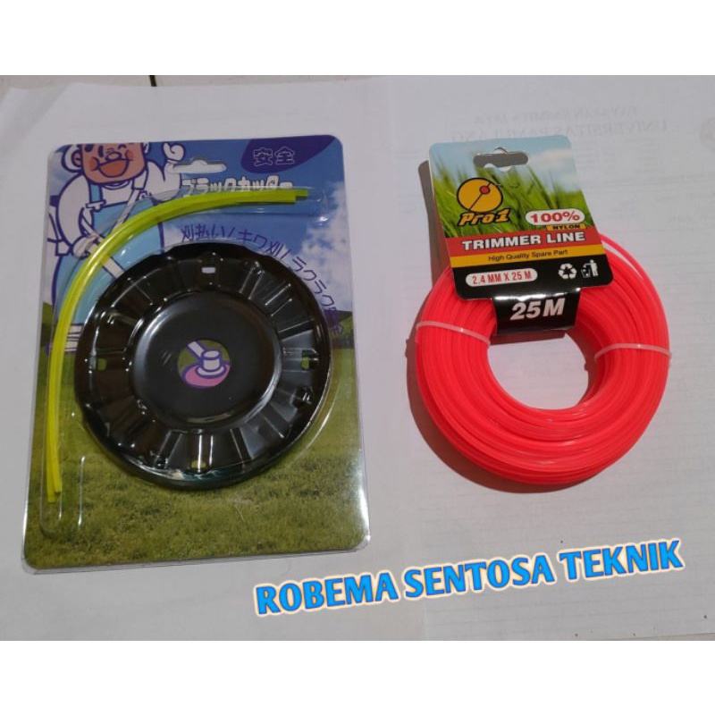 Mata Pisau Tali Senar Dan Dudukan Piringan Mesin Potong Rumput