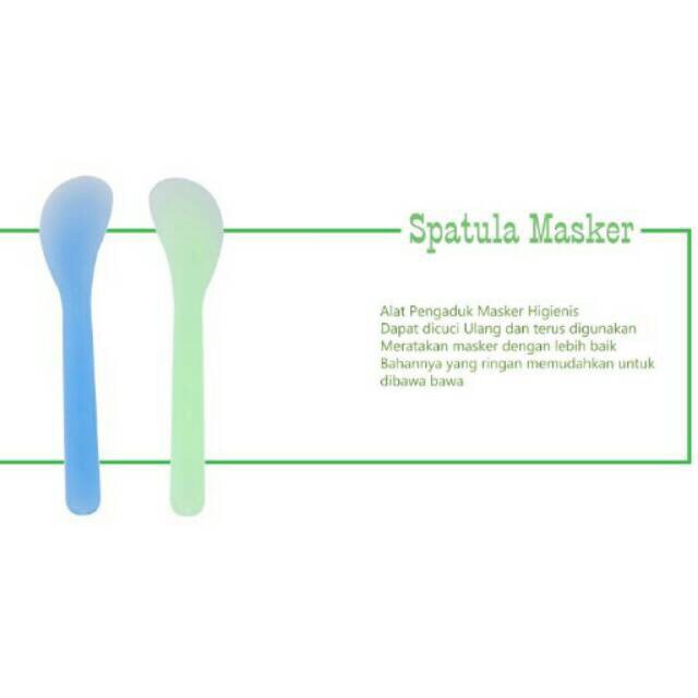 SPATULA MASKER PLASTIK 12CM WARNA WARNI [SWEETSPACE]