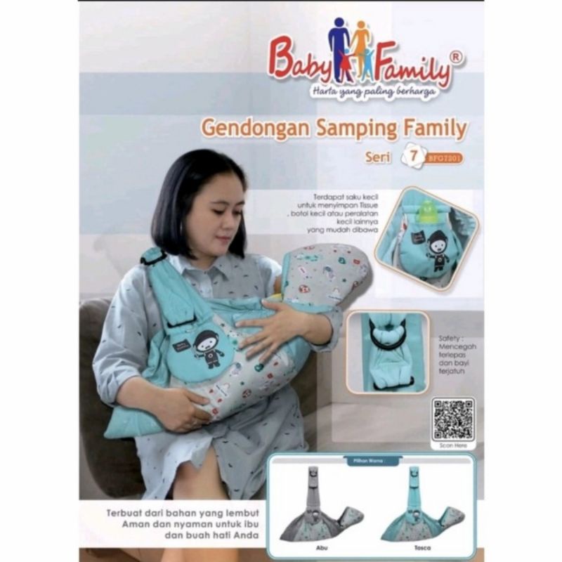 Gendongan samping bayi Babyscots family