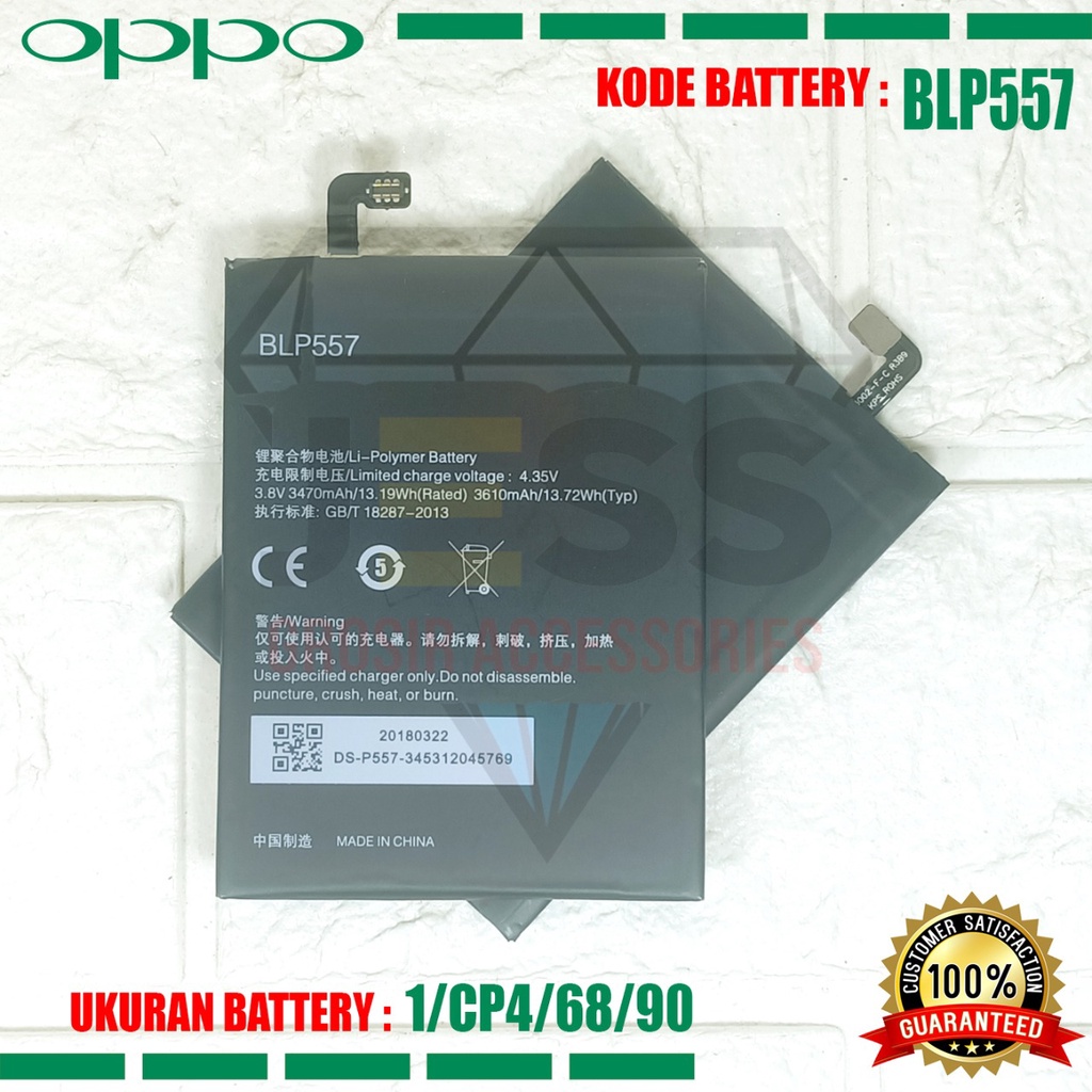 Baterai Battery Original BLP557 BLP-557 For tipe OPPO N1 - N1T - N1W