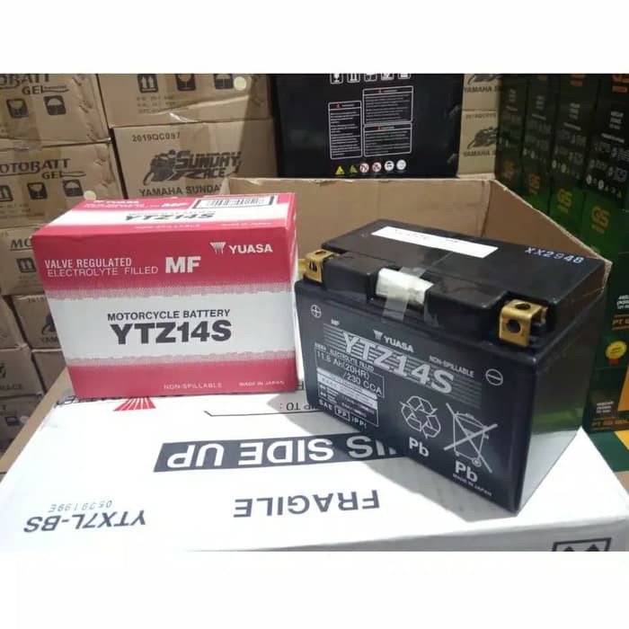 12v R1200 GS BMW 11.8Ah Aki ADVENTURE Kering YTZ14S Aki Yuasa