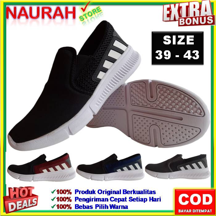 ✨ FLASH SALE ✔️ SEPATU PRIA ORIGINAL ANDO MAXTOR SLIP ON CASUAL SPORTY PREMIUM LIMITED EDITION AWET SOL KUAT ANTI SLIP NYAMAN EMPUK